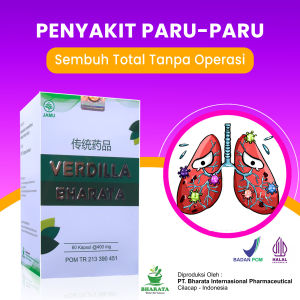 Verdilla Bharata Obat Penyakit Paru Batuk Berdarah TBC Kemasan 500g Isi 60 Kapsul 100%  BPOM Halal