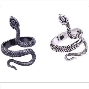 Retro Style Coiled Snake Ring Alloy Crafted Multiple Size Options Lightweight Wear Finger Accessories