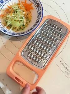 Practical Fruit and Vegetable Shredder Multi-Functional Household Ginger Garlic Grinder Flat Planer Potato Cucumber Shredding Tool [ Free Shipping ]