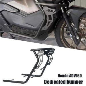 HONDA ADV 160 HALF CRASH GUARD NMAX V1/V2/V3 MATTE BLACK HEAVY DUTY WITH ADV 160 LOGO DESIGN 1PAIR COD