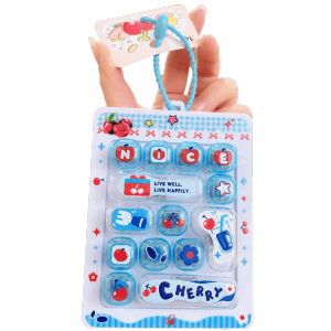 FGJHD 14Key Decompression Button Toy Cute Design Creative Style keyboard Pendant Popular Small Gift Keyboard Keychain Children Use