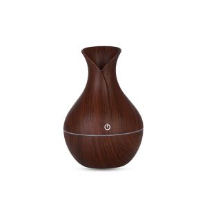 [Same Day Ship] Air Humidifier 200ml Wood Grain Usb Colorful Lamp Office Diffuser Cool Mist Humidifier for Home Office Yoga Spa Baby Diffuser Ultrasonic Diffusers