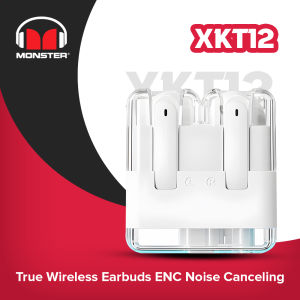 Monster XKT12 True Wireless Earbuds ENC Noise Canceling Bluetooth 5.3 Earphones LED In-ear Headphone