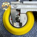 Đê gai-đế dán nhám tròn máy hơi kích thước 3" (75mm Cốt M6- M8). 