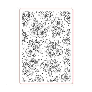 Multipurpose Flower Textured Folder Paper Embossing Stencils for Making Scrapbooking Photo Album Embellishment