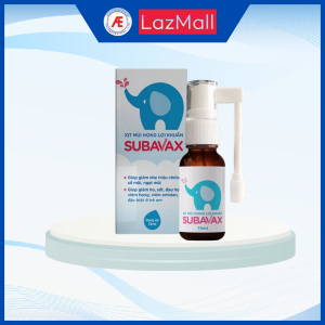 Xịt mũi họng lợi khuẩn Subavax - giúp tăng sức đề kháng niêm mạch mũi họng hầu thanh quản