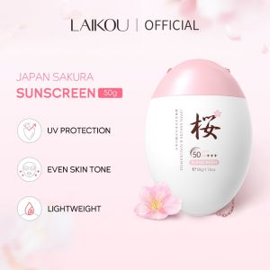 Laikou Sakura Niacinamide làm sáng Kem chống nắng chống nước chống nắng SPF50 PA +++ bảo vệ khỏi tia UV 50g