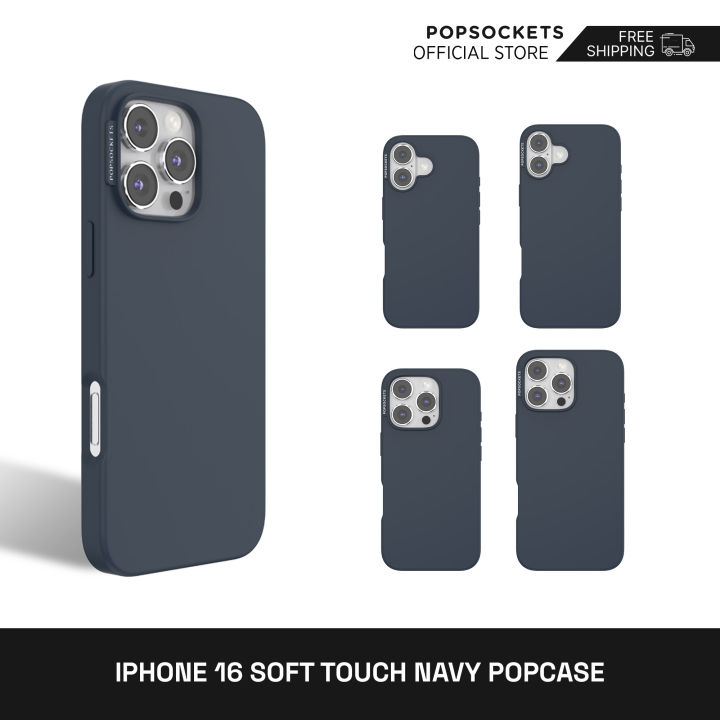 PopSockets Phone Case Soft Touch Navy | PopSockets The Premium Phone Case | Best Phone Protective PopSockets Phone Case Soft Touch Navy | PopSockets The Premium Phone Case | Best Phone Protective