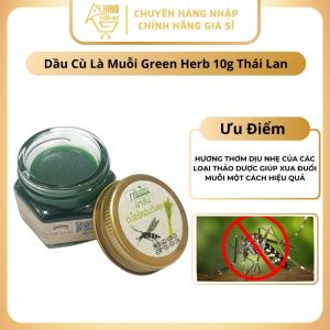 Dầu Cù Là Muỗi Green Herb 10g Thái Lan Dầu Cù Là Ngừa Muỗi Chích Côn Trùng - Hinohouse