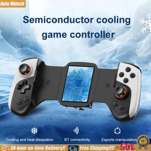 [Vktech]คอนโทรลเลอร์เกมมือถือไร้สาย 2 ใน 1 จอยสติ๊กคู่ระบายความร้อนตัวควบคุมเกมโทรศัพท์สำหรับ iPhone โทรศัพท์ Android Switch PC