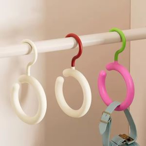 3Pcs Colorful Rotating Clothes Hanger Towel Hat Tie Storage Holder Scarf Display Stand for Closet Bedroom Saving Space