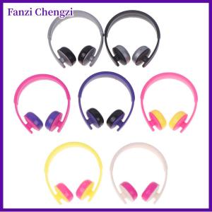 Fanzi 5pcs Mini Headphones Toys Gifts DIY Sunglasses Straw Hat Scarf Jewelry Accessories Decoration