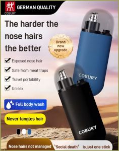 【Original】German Quality Electric Nose Hair Trimmer/USB Rechargeable/Safe/Non-Invasive/Travel Portability Nosehair Clipper 电动鼻毛修理器