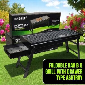 60cm Large Portable BBQ Grill Outdoor Folding Foldable Barbecue Outdoor Charcoal Grill Stand Camping Arang Murah 可折叠烧烤架炉
