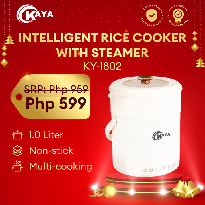 KAYA%20KY-1802%20-%201000ML%20Intelligent%20Rice%20with%20Steamer%20Small%20Multi%20Hot%20Pot%20Non-Stick%20Pan%20Electric%20Cooker%20-%20Image%202