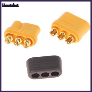 [Heartsbat] ปลั๊ก MR60 1คู่3.5มม. 3คอร์ตัวเชื่อมต่อปลั๊กตัวทีมีปลอกป้องกันสำหรับโมเดล RC