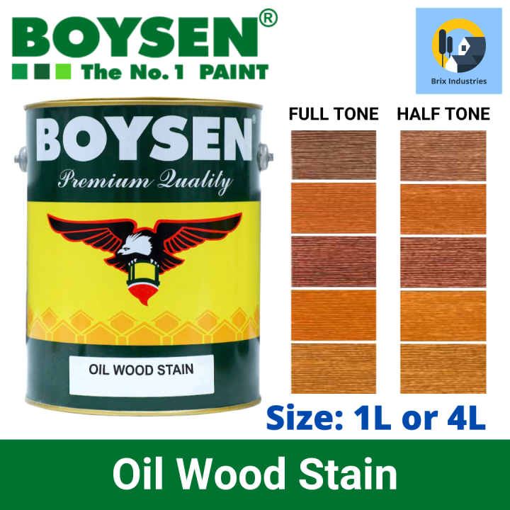 Boysen Oil Wood Stain 1 Liter or 4 Liters (Gallon) For Interior