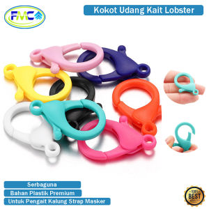 Kokot Udang Kait Plastik Lucu Pengait Kalung Strap Per 3pcs Masker Mini Murah Aksesories Serbaguna