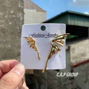 Bông tai khuyên tai nữ xinh đẹp kiểu sang chảnh cá tính thời trang Hàn Quốc - Hình Vây Cá