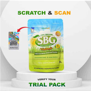 Salveo Barley Grass Powder in Trial Pack 80grams 40servings X 2grams (Pure & Organic)