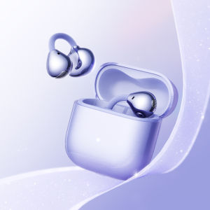NEWMSNR Open Ear Clip Wireless Bluetooth Earbuds Lightweight Earphones with Microphone Touch Control Charging Case 11mm Drivers Bass Sound Flexible Secure Fit for Running Gym Workouts Music Calls Commuting Travel Office Study Android Phones and Tablets