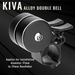 🔥Ready Stock🔥Bicycle KIVA Alloy Double Bell Bike Aluminium Bell Sound Handlebar Ring Horn RB MTB ROAD Cycling Accessories