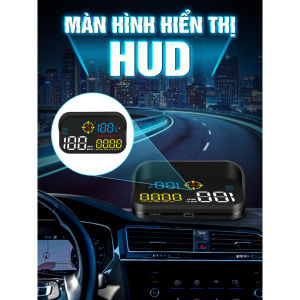 Bộ HUD ô tô M21 hiển thị tốc độ cắm cổng OBD USB hỗ trợ cảnh báo giới hạn tốc độ và thông số xe