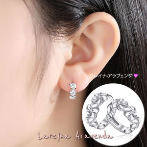Lareyna Aravenda Anting Wanita Silver S925 Model Triple Flower AT034