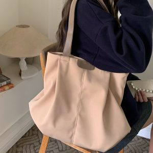 IELGY Ladies Casual All-Match Shoulder Bag Large Capacity Canvas Bag Tote Bag Class Commuter Bag