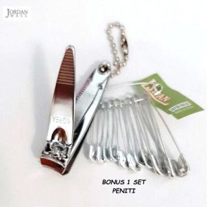 Gunting kuku Stainless Steel Sedang Made in Korea Gratis 1 Set Peniti - Jordanmall