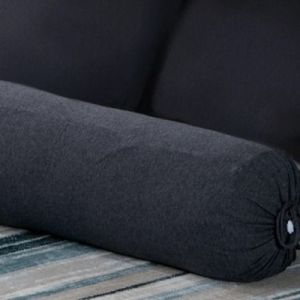 Cotton Pure™ Preto Black Jersey Cotton Bolster Case