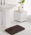 Suchtale Bathroom Rug Non Slip Bath Mat for Bathroom (16 x 24, Brown) Water Absorbent Soft Microfiber Shaggy Bathroom Mat Machine Washable Bath Rug for Bathroom Thick Plush Rugs for Shower. 