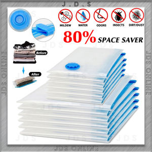 Vacuum Bag Clothes Storage Reusable Vacum Seal Bag Compression Bag Bag Pump Vakum Beg Baju Melancong [F42]