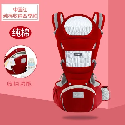 [✅SG Ready Stock] Baby Carrier Infant Comfortable Breathable Multifunctional Sling Backpack Hip Seat Carrier Baby Carrie