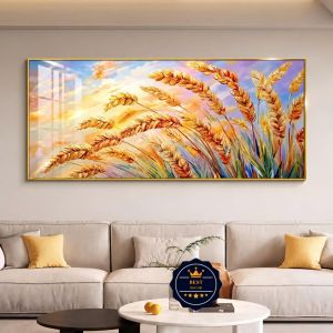 Tranh Thảo Nguyên Đồng Lúa Tranh Canvas Tranh Tráng Gương Tranh Trang Trí Không Gian Sống