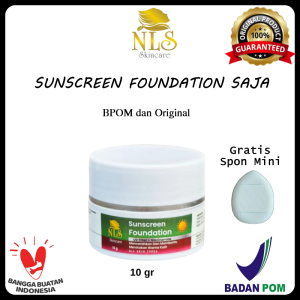 Brightening Serum dosting dan Sunscreen Foundation NLS Skincare BPOM dan Original aman bumil busui