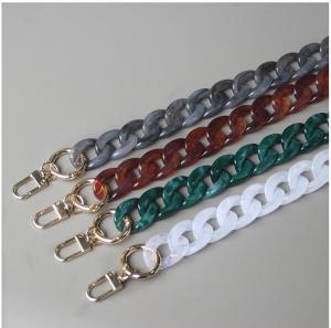 สายโซ่สำหรับอุปกรณ์เสริมถุงสำหรับผู้หญิงสายโซ่สีขาวแบบถอดได้สายโซ่คล้องไหล่ทำจากเรซินสำหรับผู้หญิงรุ่นใหม่