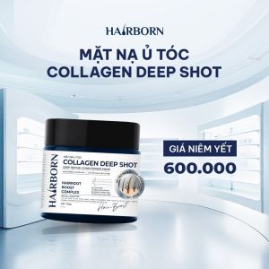 Mặt Nạ Ủ Tóc Hairborn Collagen Deep Shot 170g – Phục Hồi Hư Tổn & Dưỡng Ẩm Sâu Giúp Tóc Chắc Khỏe
