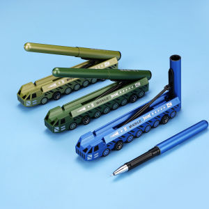 Bút bi mô phỏng xe tên lửa chiến đấu – đồ chơi học tập sáng tạo mới nhất 2025