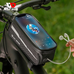 WEST BIKING Túi Xe Đạp Túi Ống Phía Trước Túi Khung Màn Hình Cảm Ứng Túi Đựng Điện Thoại Chống Nước Cho Điện Thoại 5-7 Inch Túi Đạp Xe Phụ Kiện Xe Đạp Leo Núi