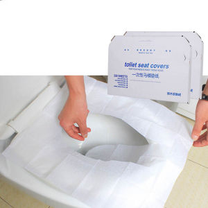 [Ready Stock]250Pcs/Pack Toilet Seat Covers Paper 43*38CM Native Wood Pulp Safe Hygienic