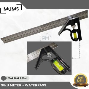BMS - Siku tukang meter waterpass F 12 inchi 30cm