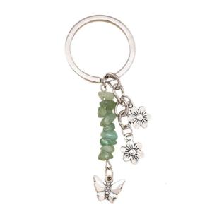 Đẹp Cherry Charm Gắn Túi Keyring phụ kiện chìa khóa trái tim Mặt dây chuyền hợp kim kết cấu thích hợp cho trang trí ví và Ba lô