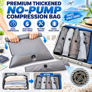 Thickened Vacuum Storage Bag No Pump Needed Roll Up Compression Bag Extra Large Space Saver Clothes Blanket Bedding Organizer