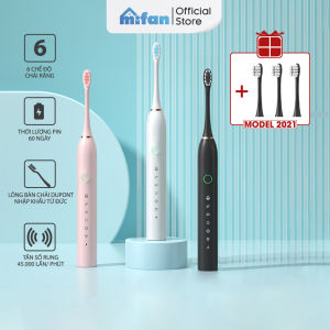 Bàn Chải Điện MIFAN Sonic X5 / X7 - Máy đánh răng sóng âm công nghệ Đức - Tặng kèm 3 đầu thay thế