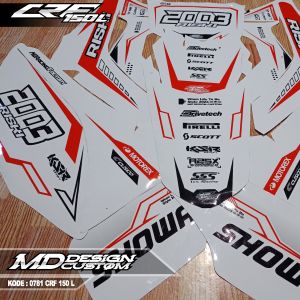 0781 (COD) Sticker Decal CRF 150 L FullBody Bebas Request Terbaru - Sticker Premium CRF Terbaru - Sticker Variasi CRF 150L Terbaru - Sticker Striping CRF 150L Terbaru