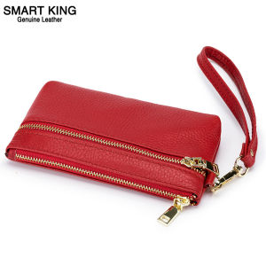 Smart King Genuine Leather Clutch Bag For Women Korean Coin Bag Simple Fashion Handbag Wallet