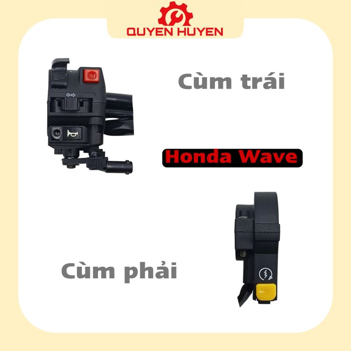 Cùm công tắc xe máy Wave thái wave zx - Bộ củ công tắc Trái / Phải