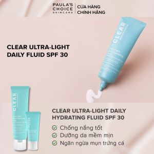 Kem chống nắng dạng sữa siêu nhẹ dành cho da mụn Paula’s Choice Clear Ultra Light Daily Fluid SPF 30 60 ml 6130