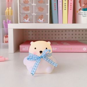 HUGHES Cute Led Night Light Duck Chicken Creative Cartoon Animal Lamps Soft Light Silicone Bedside Lamp Bedroom